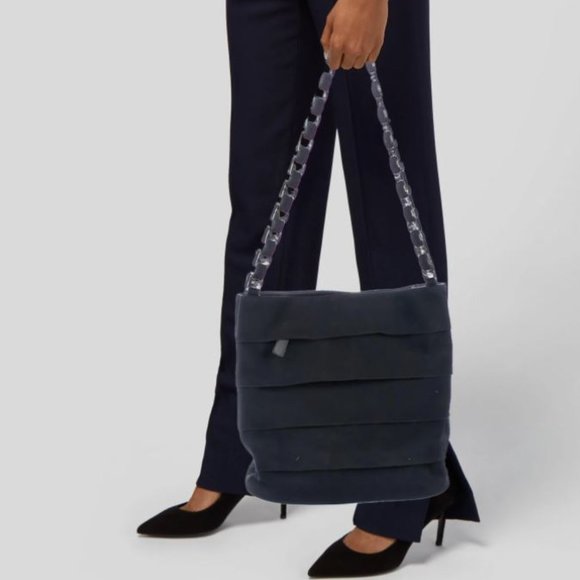 SALVATORE FERRAGAMO Leather-Trimmed Canvas Tote - Picture 2 of 5